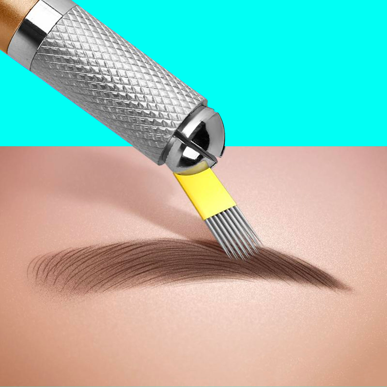 Microblading Needle 17 Prong U Shape Double Row Shading Needle | Master 