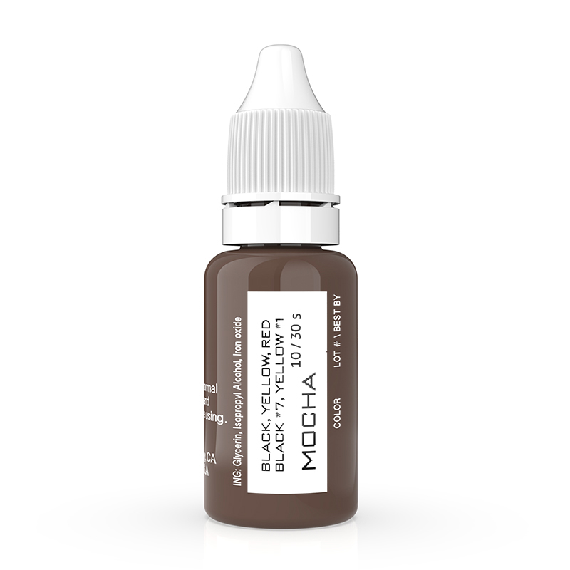 Mocha Micropigment 1/2 oz Permanent Makeup Cosmetic Tattoo pigment Ink Eyebrow Eyeliner microblading pigment BMO