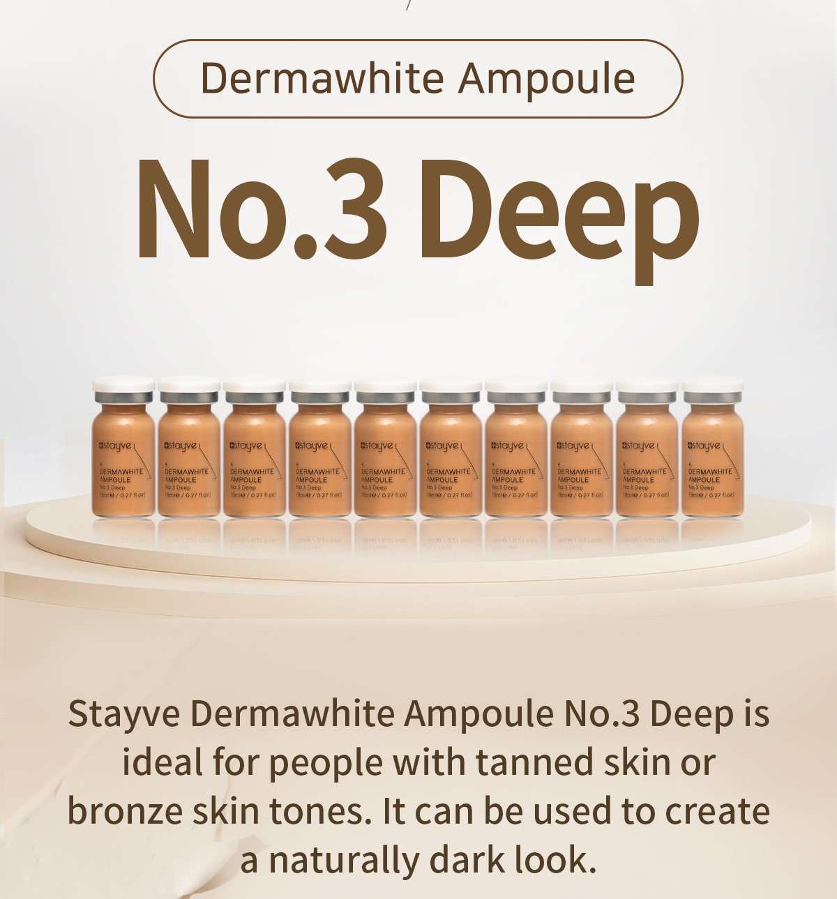 Stayve BB Glow 3 Deep Dermawhite Ampoule