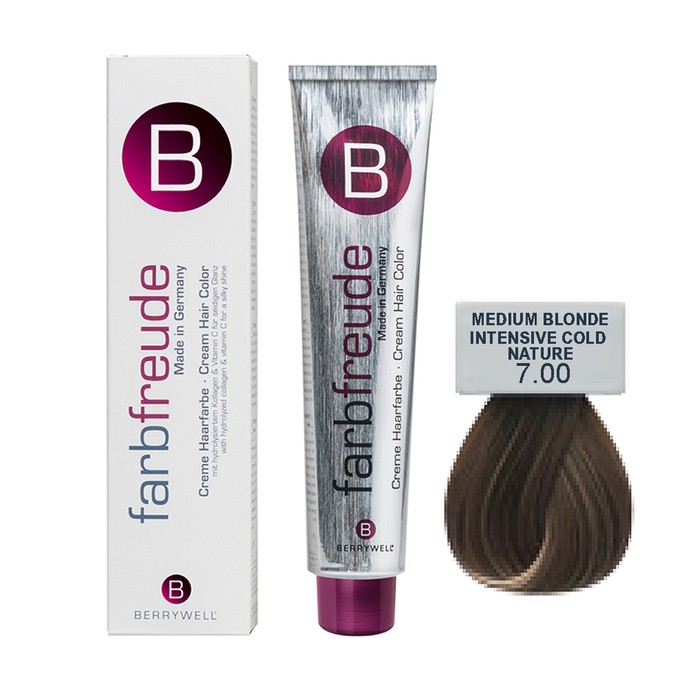 Middle Blonde Intensive Cold Nature  Hair Color Cream Berrywell Germany  | Nail Technician courses - Stayve BB Glow - Eyelash Extension -  Microblading Training Center - Education Academy - Beauty Cosmetics  Supplier Dubai