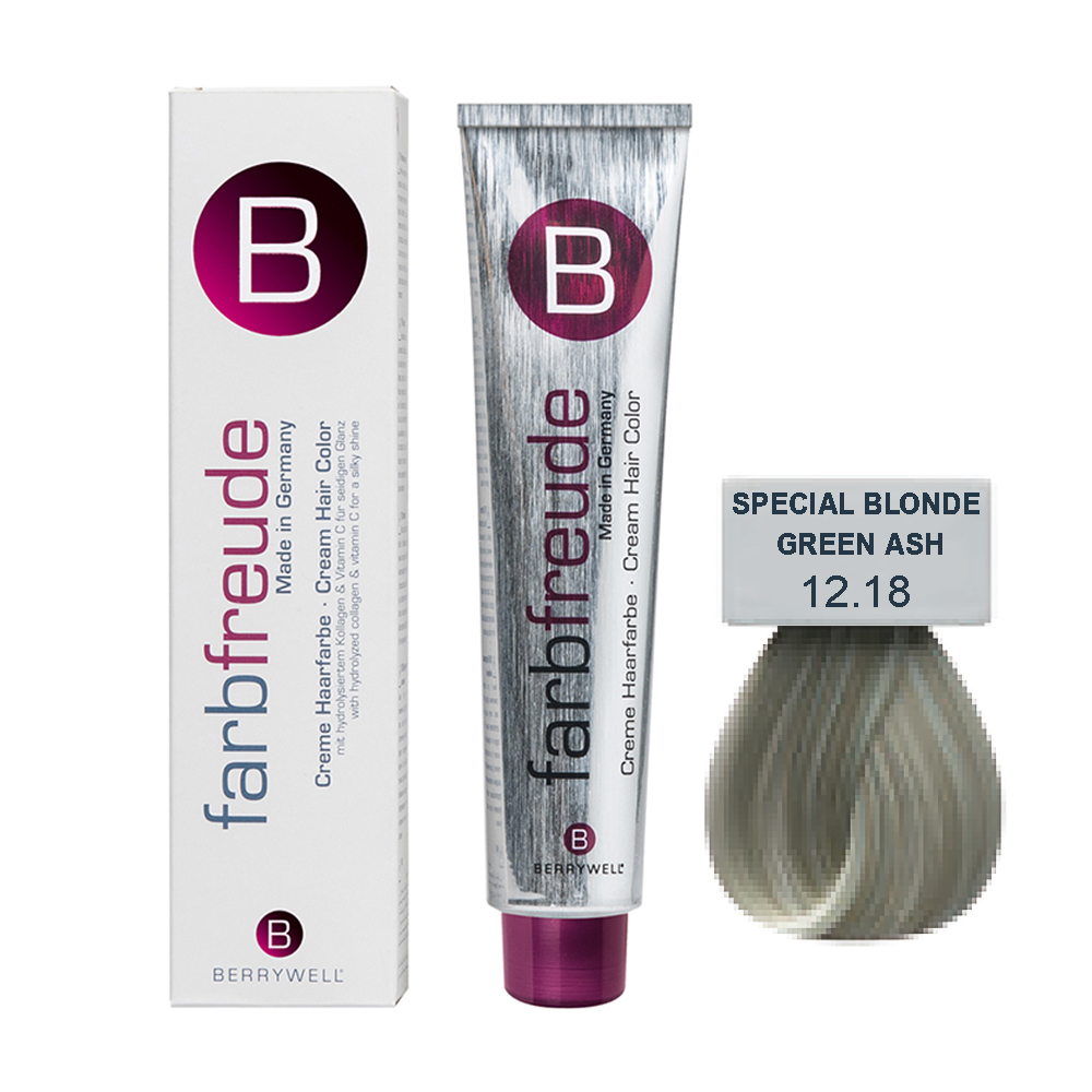 Special Blonde Green Ash  Hair Color Cream Berrywell Germany | Nail  Technician courses - Stayve BB Glow - Eyelash Extension - Microblading  Training Center - Education Academy - Beauty Cosmetics Supplier Dubai