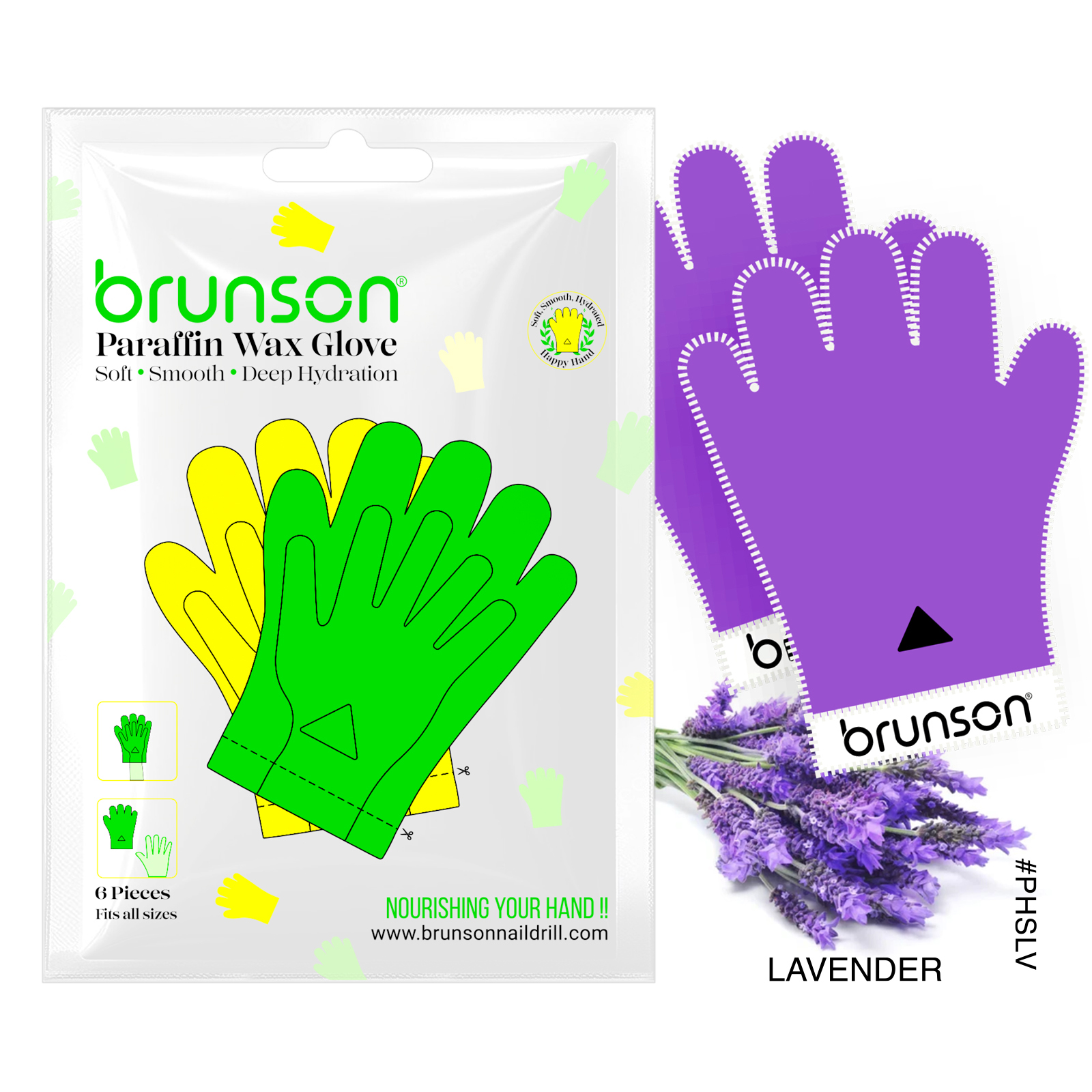 Paraffin wax gloves for hands