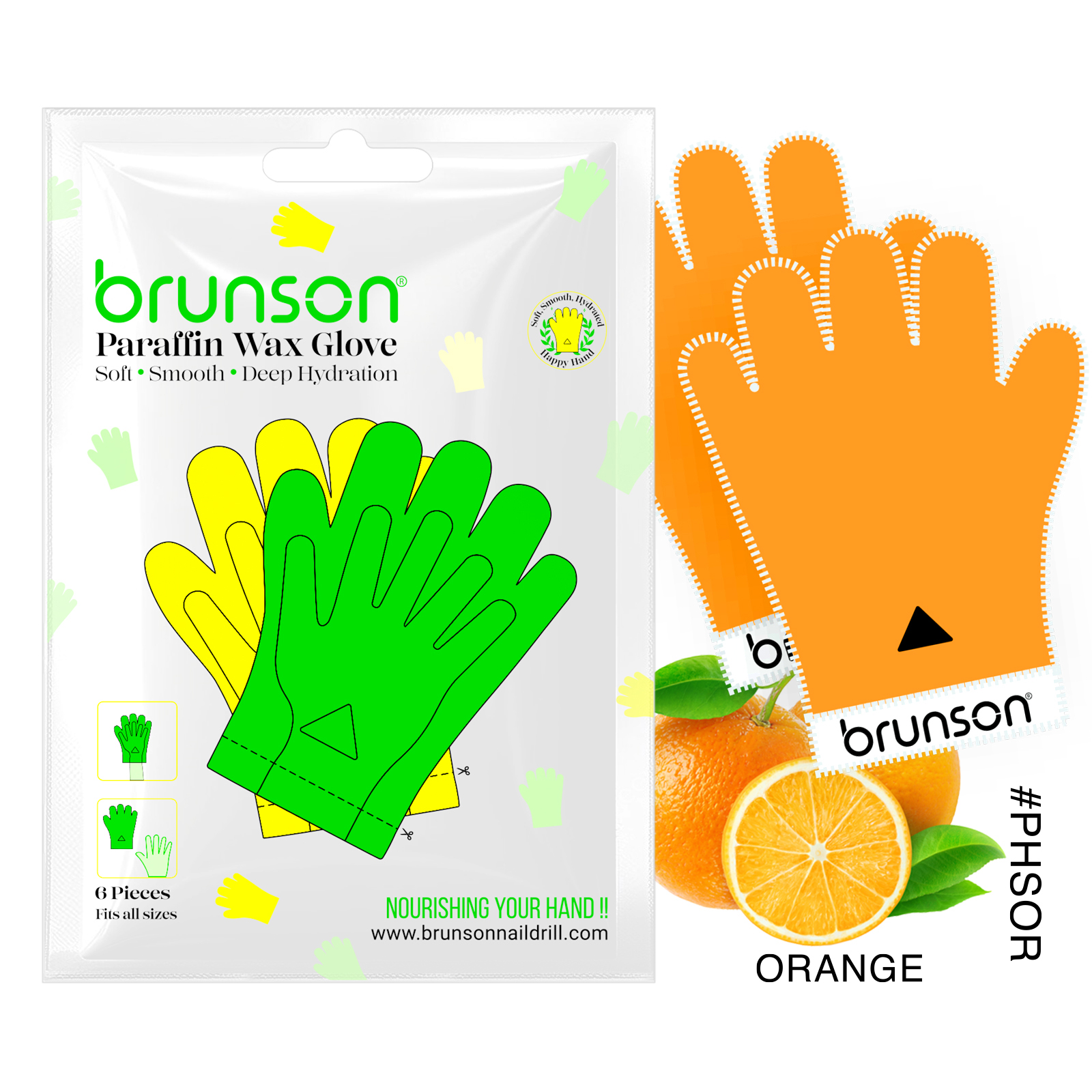 Moisturizing gloves for paraffin wax