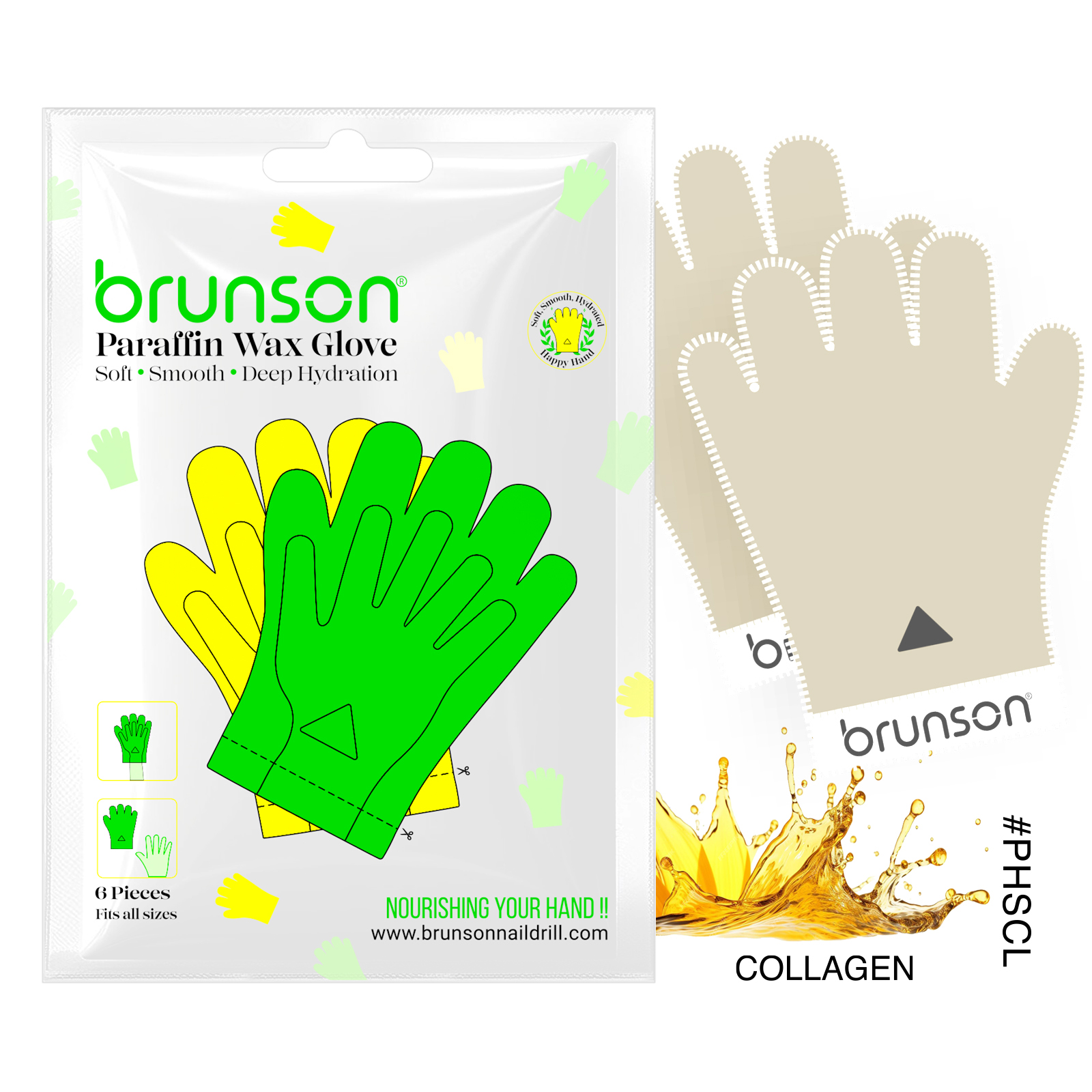 Paraffin wax therapy gloves