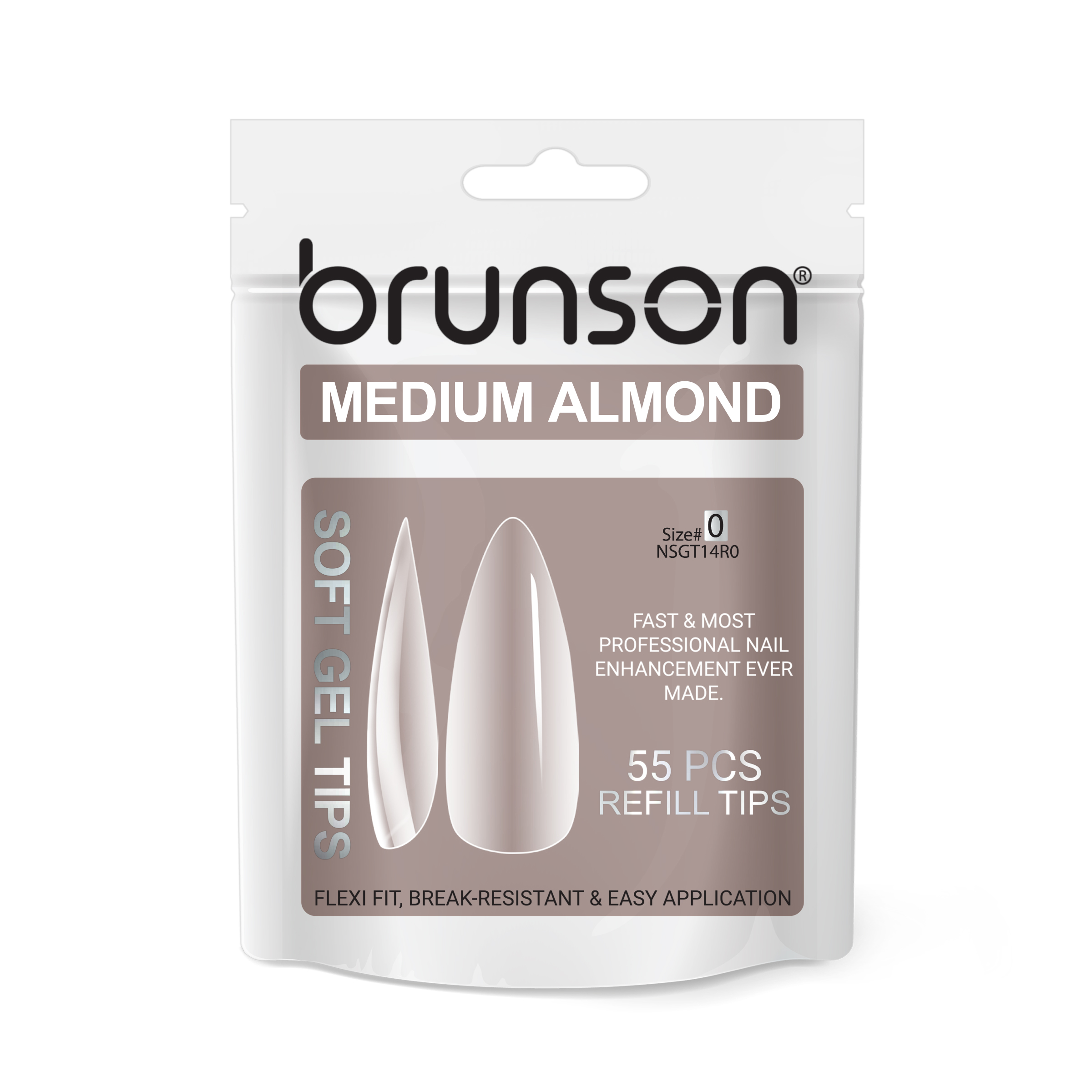 Soft Gel Tips Medium Almond