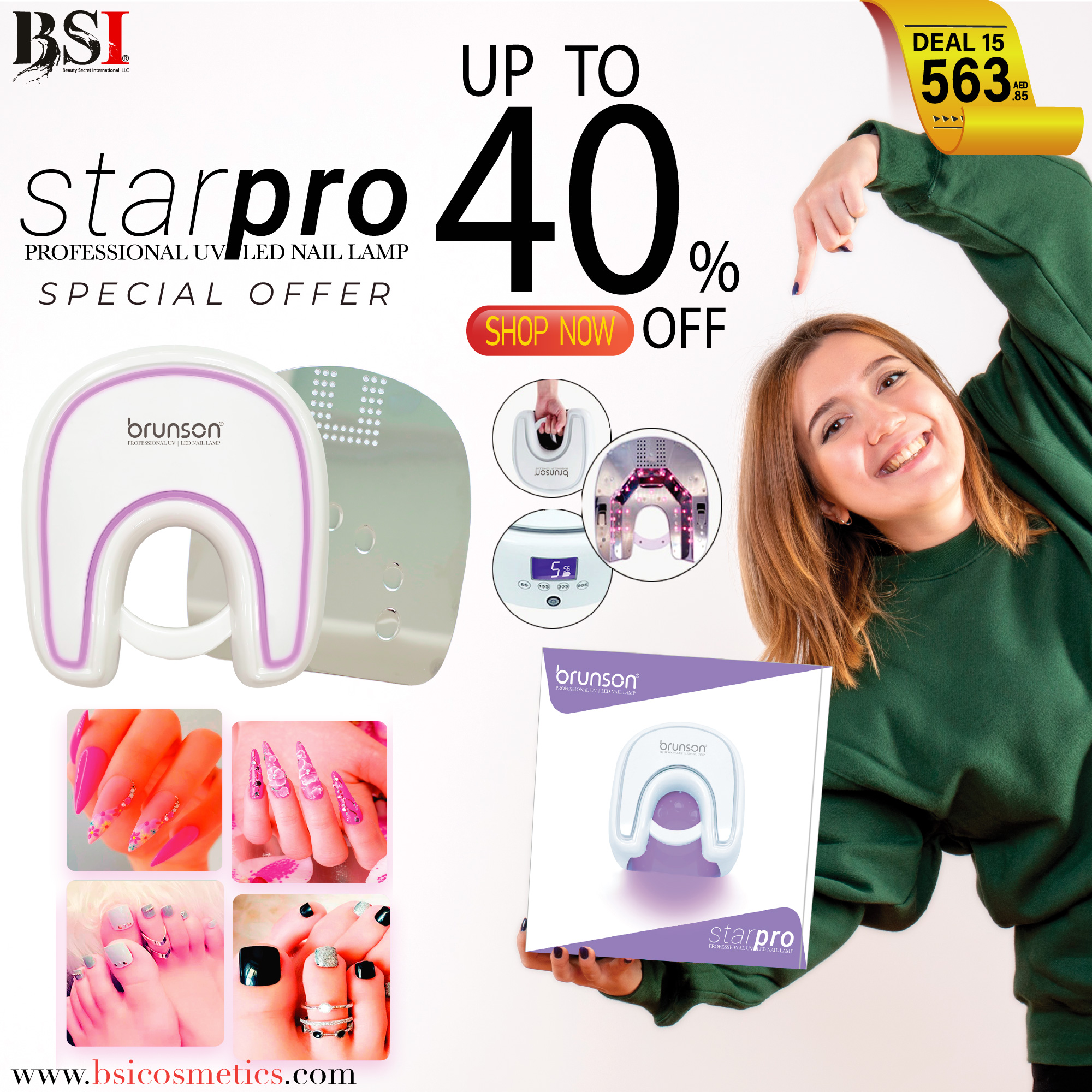 Deal 48 - Get 10% Off on Brunson Ombre Nail Art Gel