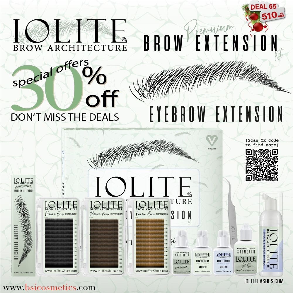 Deal 65: 30% OFF Iolite Brow Extension Kit – Professional Use & Easy Application