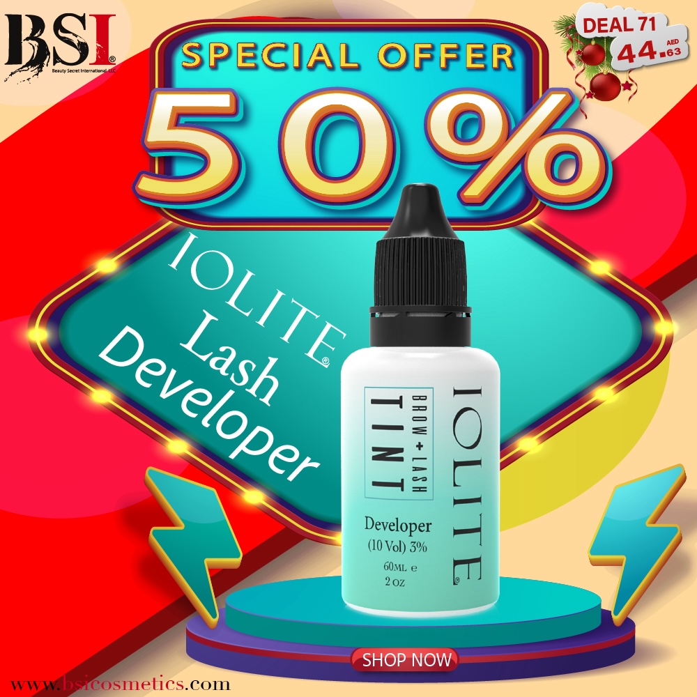 Deal 71: 50% OFF Iolite Tint Developer for Brow & Lash – Professional & Long-Lasting