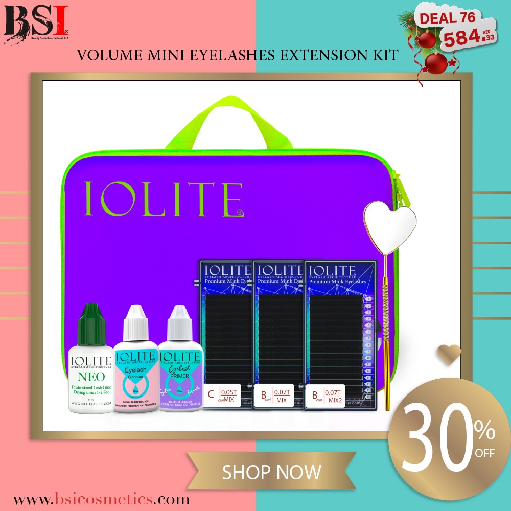 Deal 76: 30% OFF Iolite Volume Mini Eyelash Extension Kit – Professional & Easy Application