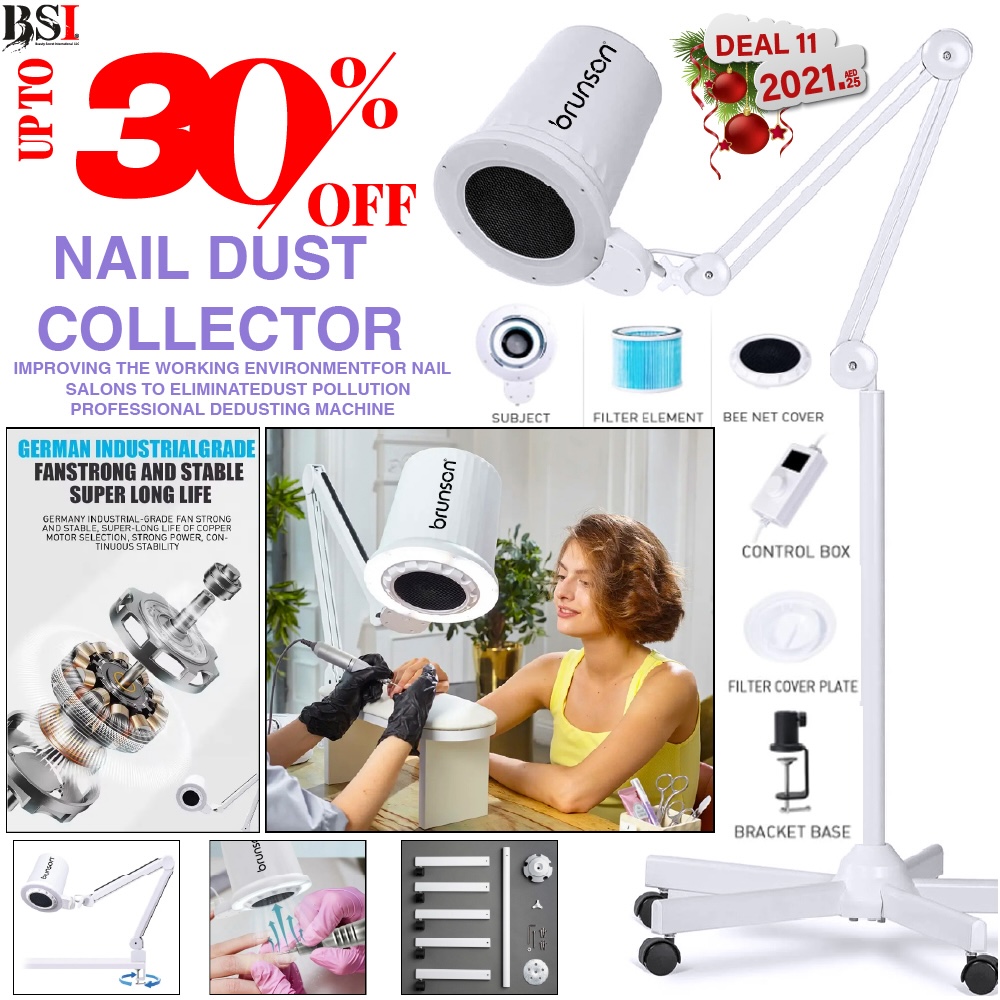 Deal 11: 30% OFF Brunson Nail Dust Collector with Stand – Salon Essential