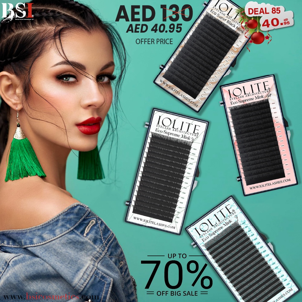 Deal 85: 70% OFF Iolite Eco Supreme Mink Lashes – Professional & Long-Lasting