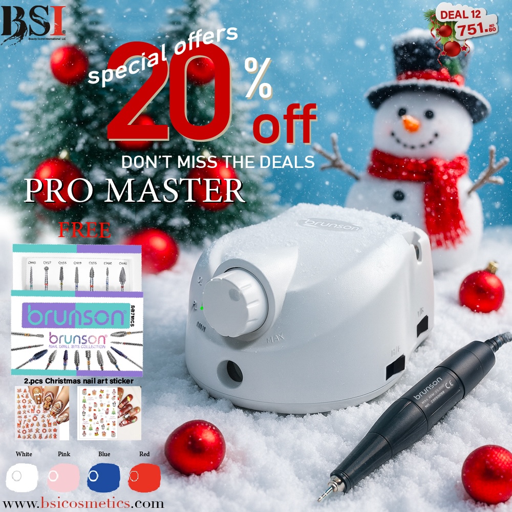 Deal 12: 20% OFF Brunson Pro Master Nail Drill Machine + Free Drill Bits Set