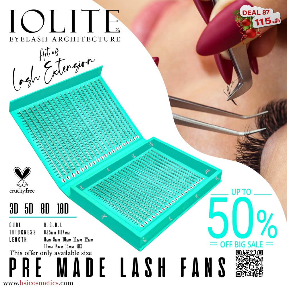 Deal 87: 50% OFF Iolite Pre-Made Fan Lashes – Easy to Use for Lash Technicians