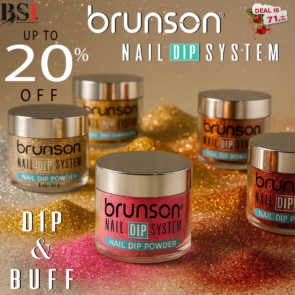 Deal 16: 20% OFF Brunson Nail Dip Powder – Long-Lasting, Vibrant & Easy to Use