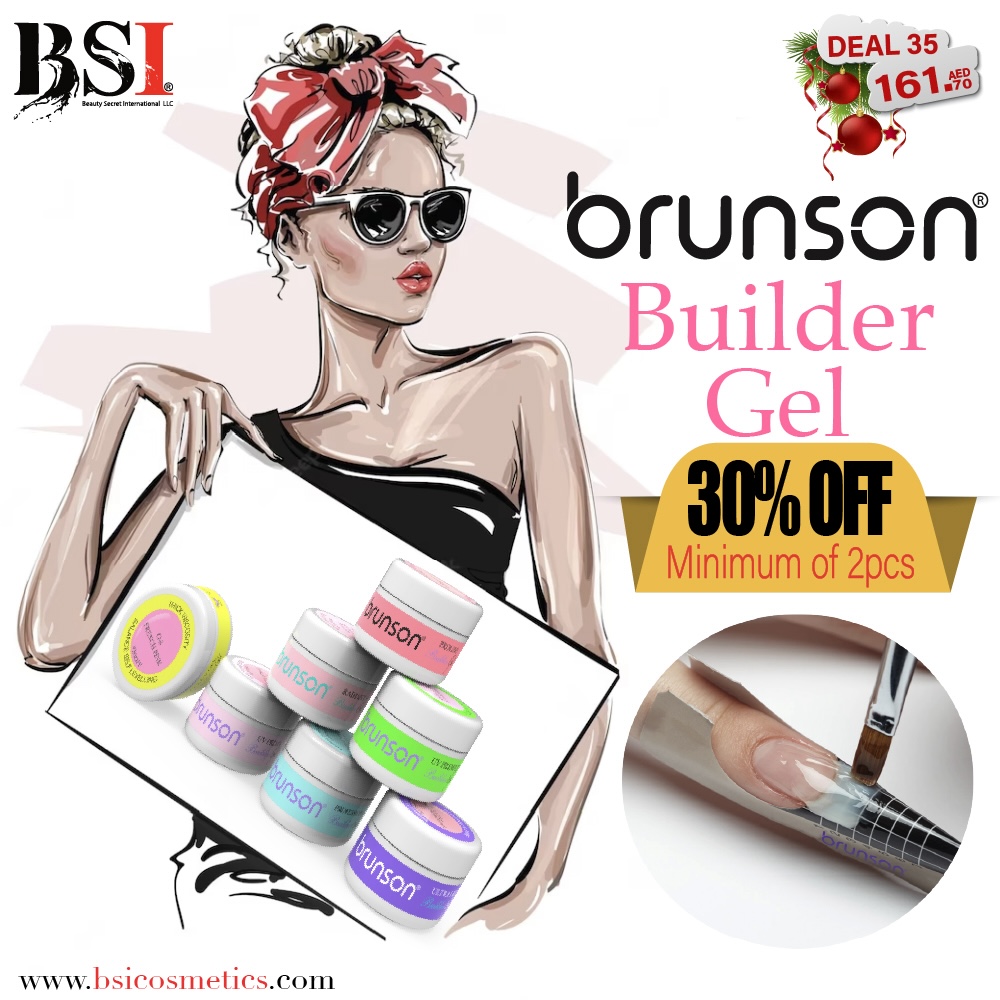 Deal 35 - Get 30% Off on Brunson Builder Gel (Min 2pcs) - Self Leveling Sculpting Gel for Nail extension