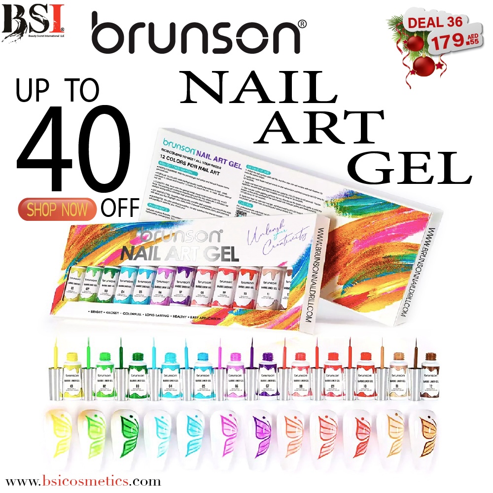 Deal 36: 30% OFF Brunson Nail Art Gel Kit – Vibrant Colors & Easy Application