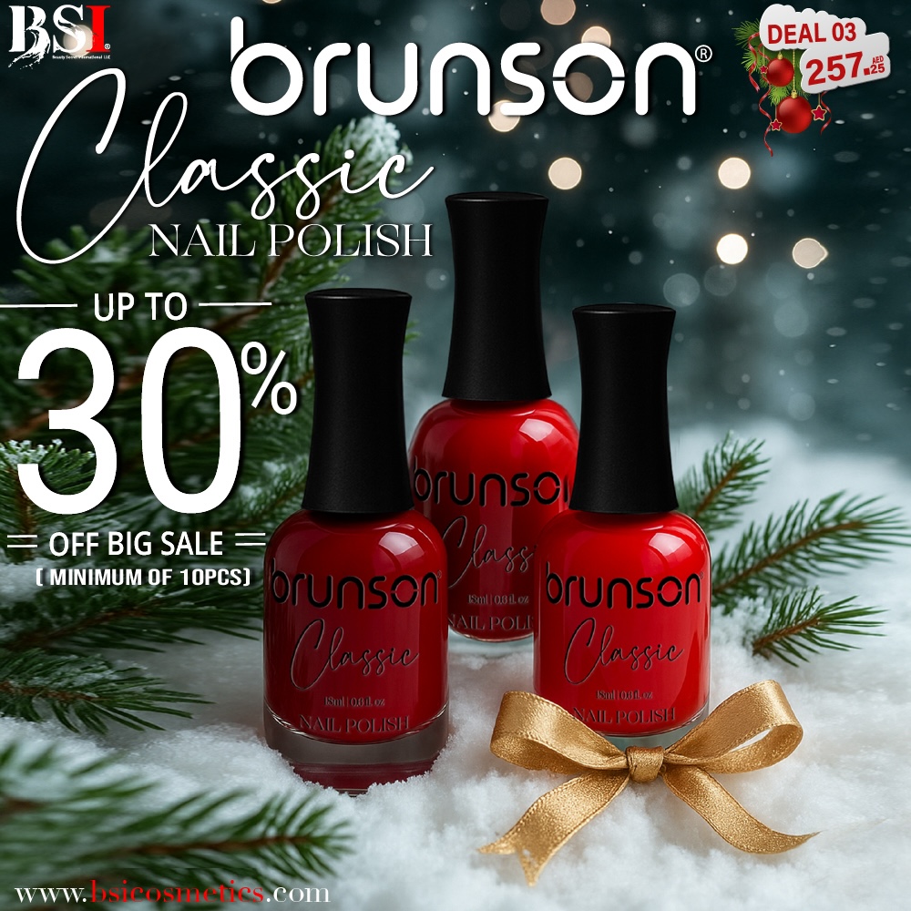 Deal 03 : 30% Off Brunson Classic Nail Polish – Buy Minimum 10 Pieces