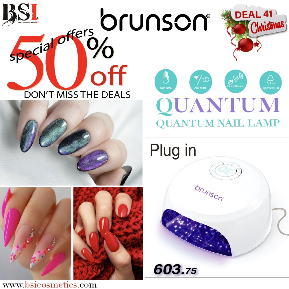 Deal 41: 50% OFF Brunson Quantum UV/LED Nail Lamp – Plugin Nail Curing Lamp