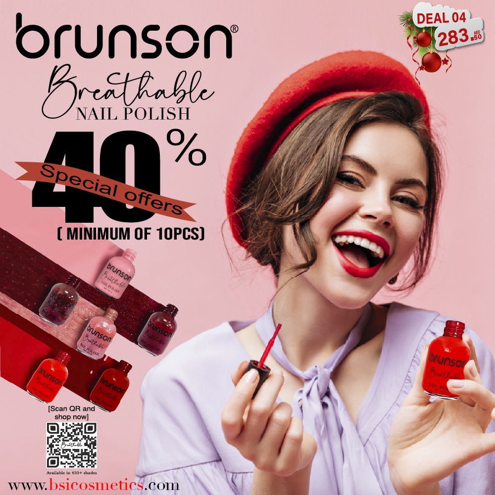 Deal 04: 40% OFF Brunson Breathable Nail Polish – Buy 10+ & Save Big
