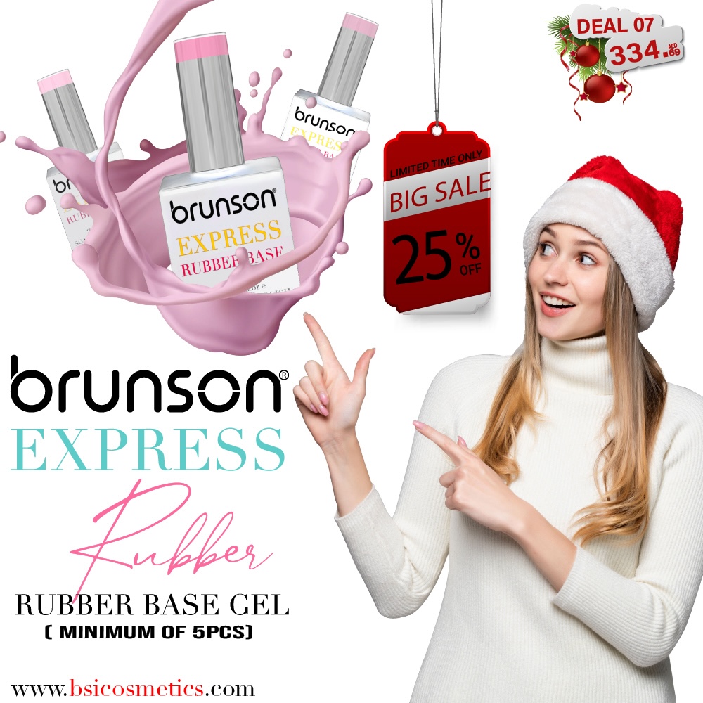 Deal 07: 25% off Brunson Rubber Base Gel Polish – Professional Bundle (Min 5 Pcs)