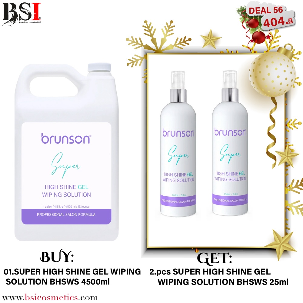 Deal 56: Buy Brunson Super Shine High Wiping Solution 4500ml & Get 2 Free 250ml Bottles