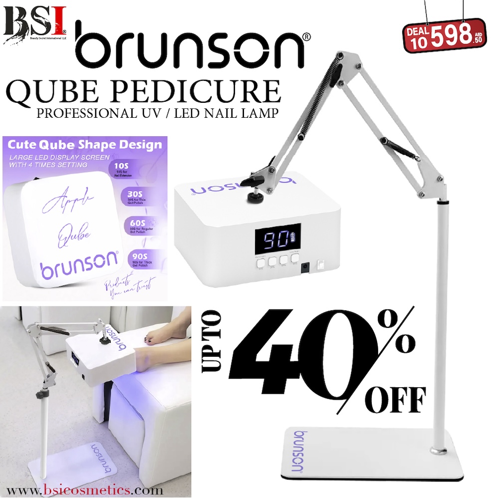 Deal 10: Up to 40% OFF Brunson Pedicure UV/LED Lamp (Qube) with Stand + 1-Year Warranty