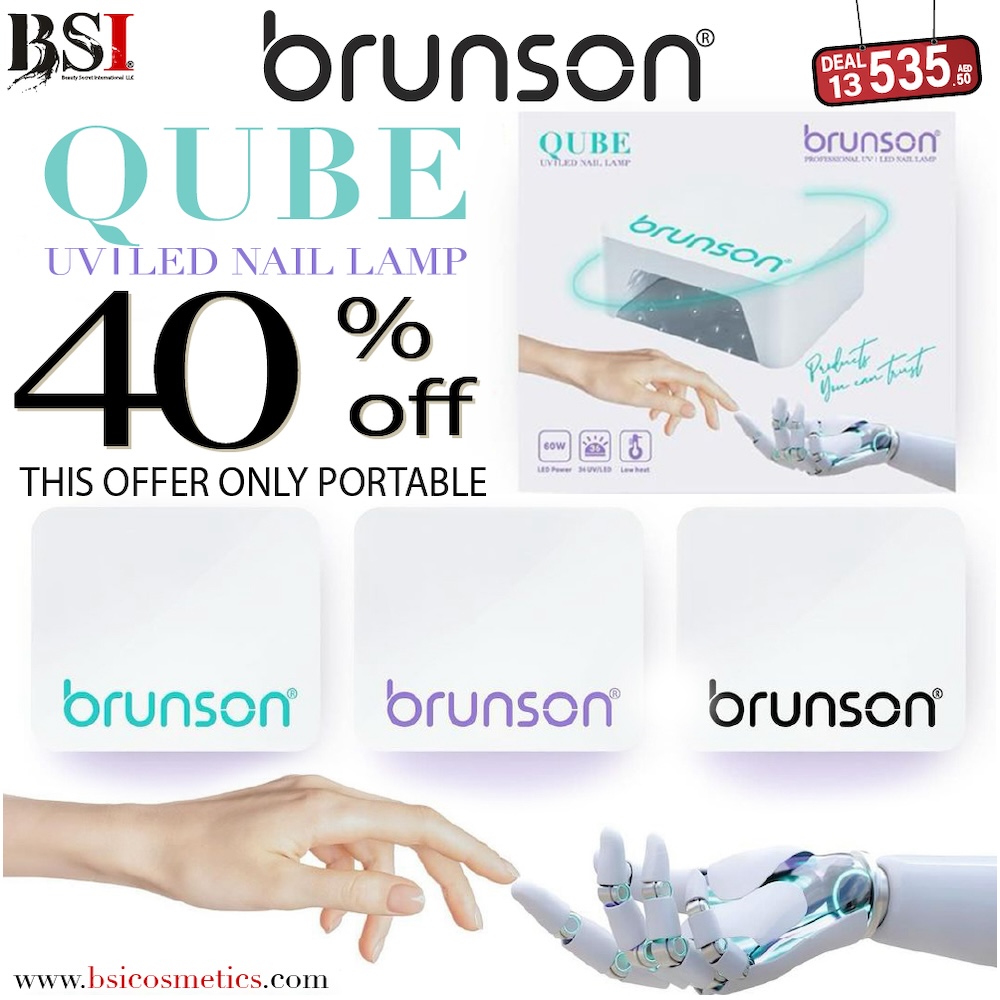 Deal 13: 40% OFF Brunson Portable UV/LED Nail Lamp (Qube) + 1-Year Warranty