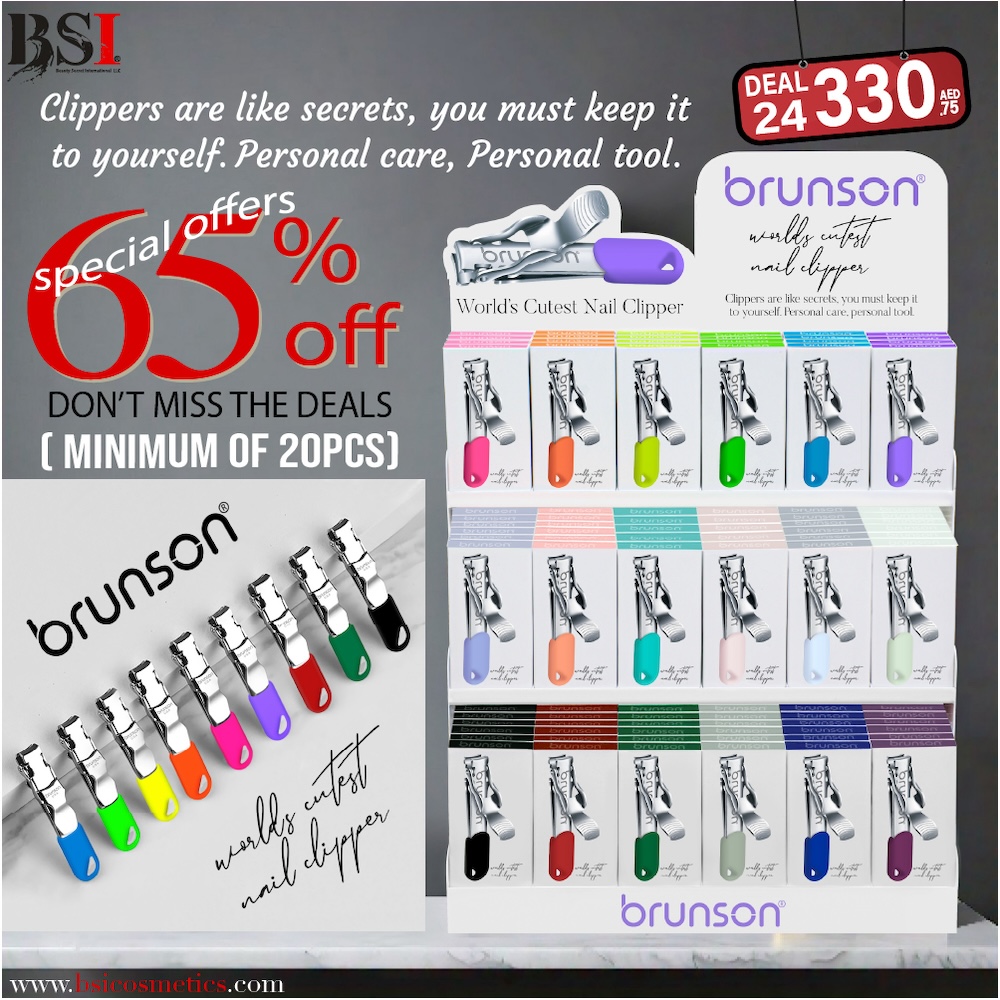 Deal 24: 65% OFF Brunson 20pcs Nail Clipper Set with Stand – Min 20 Pcs