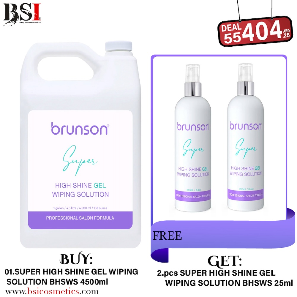 Deal 55: Buy Brunson Super Shine High Wiping Solution 4500ml & Get 2 Free 250ml Bottles