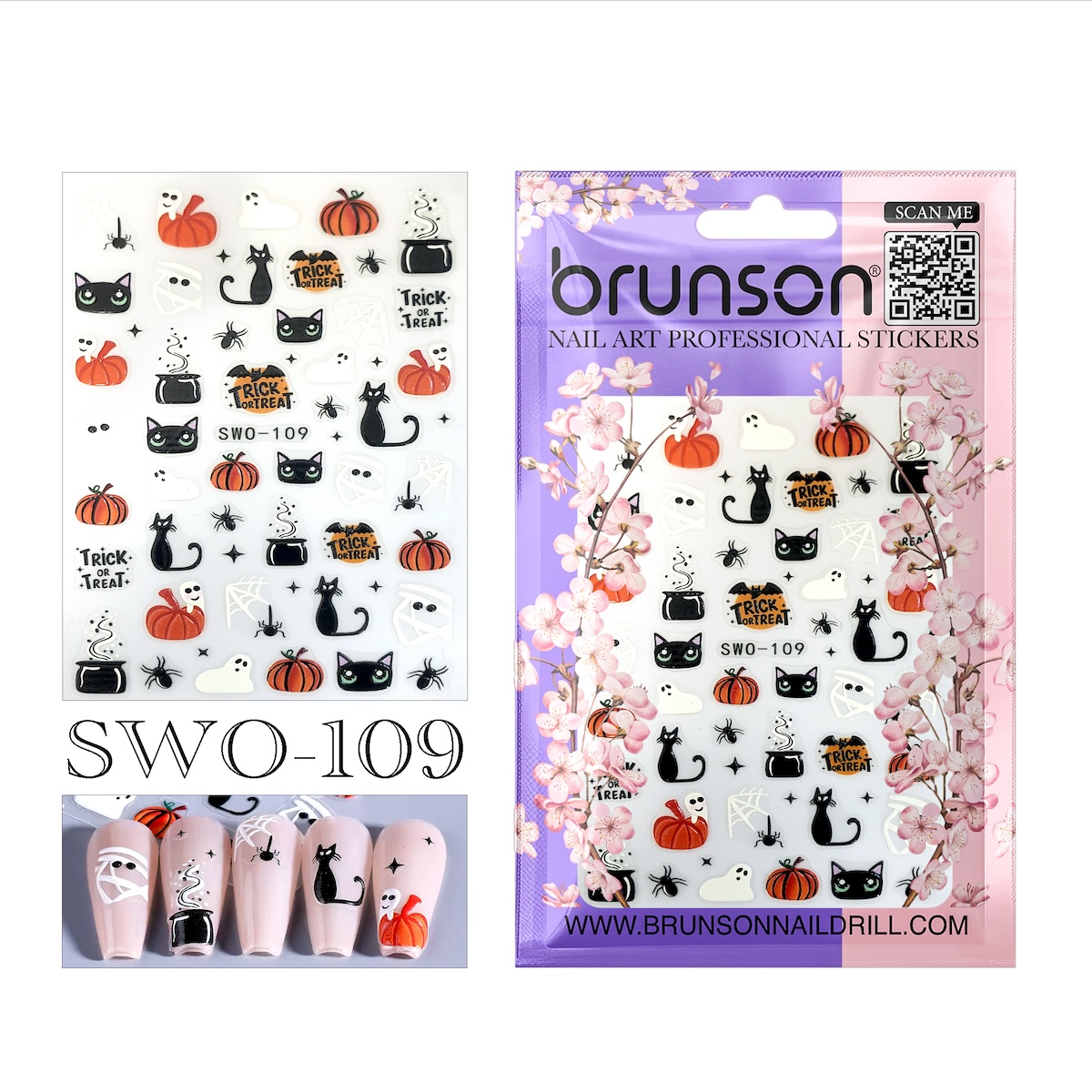 Halloween nail art stickers