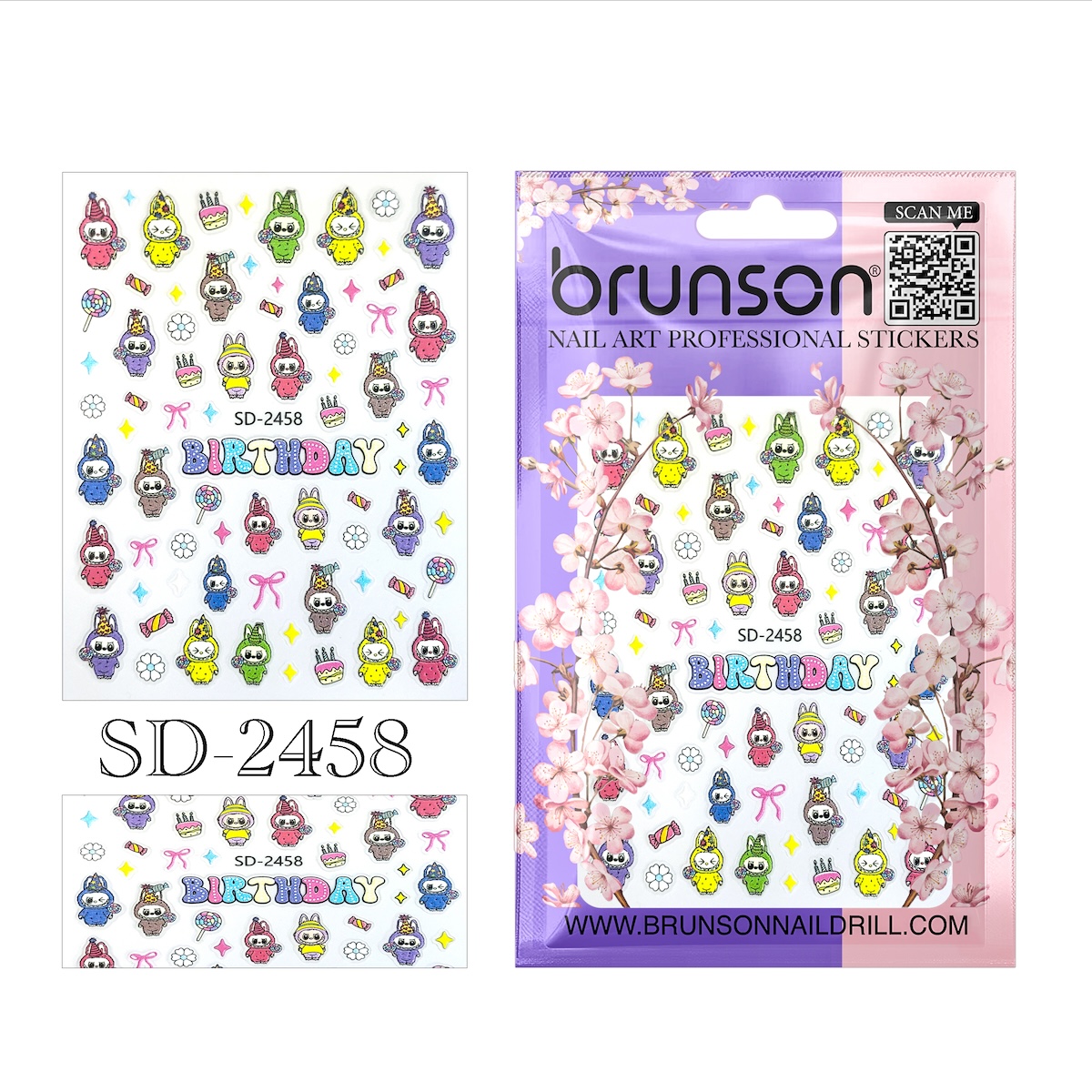 Labubu Nail art stickers