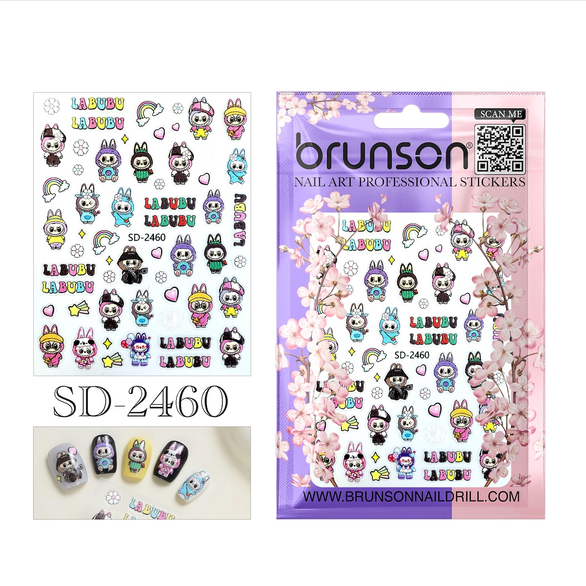 Professional nail art stickers