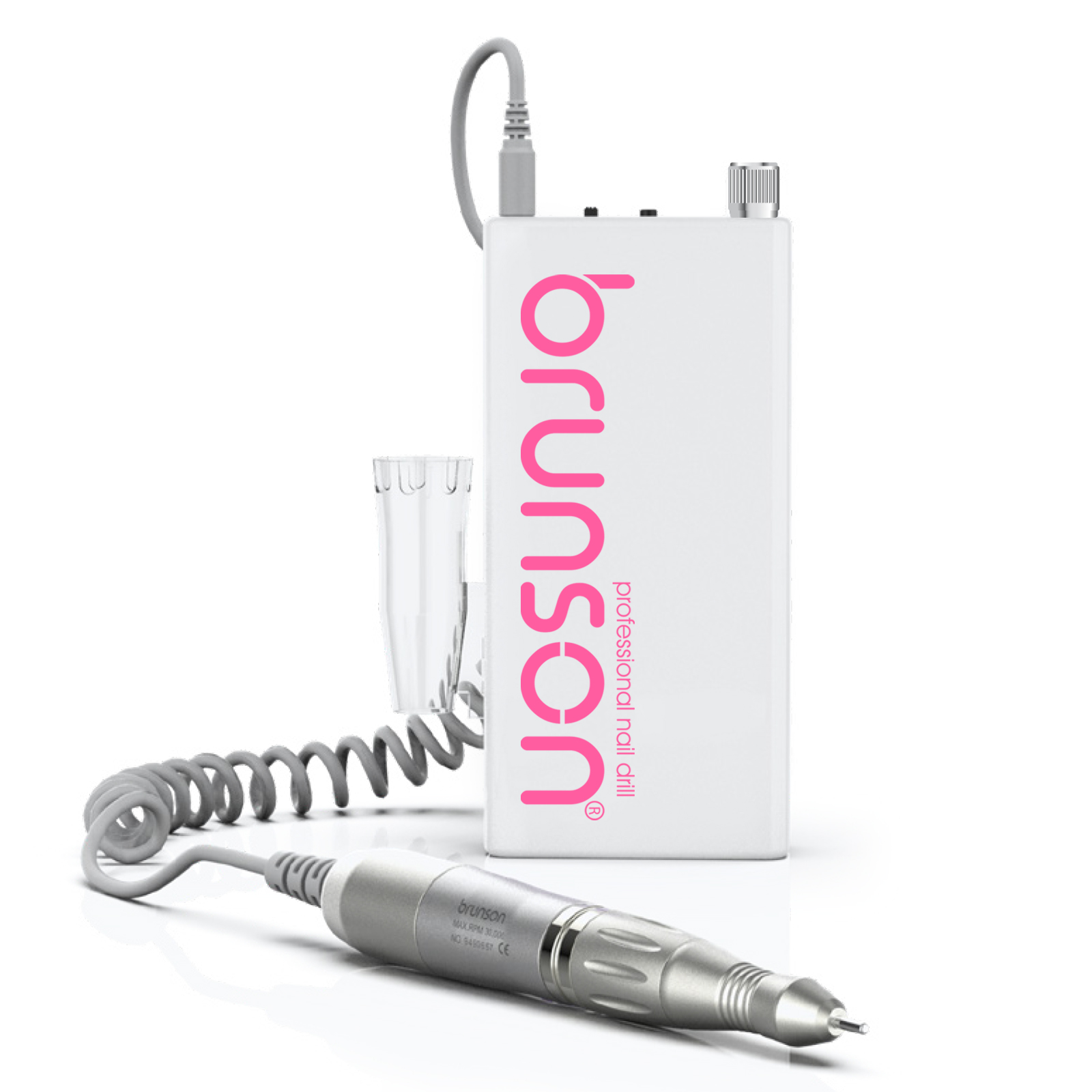 Nail Drill Machine - Freedom Portable 40000 Rpm Nail Drill by Brunson– Professional Electric Nail Drill for Acrylic & Gel Nails, Cordless Rechargeable, Salon & Home Use, 1 Year Warranty BFMPK