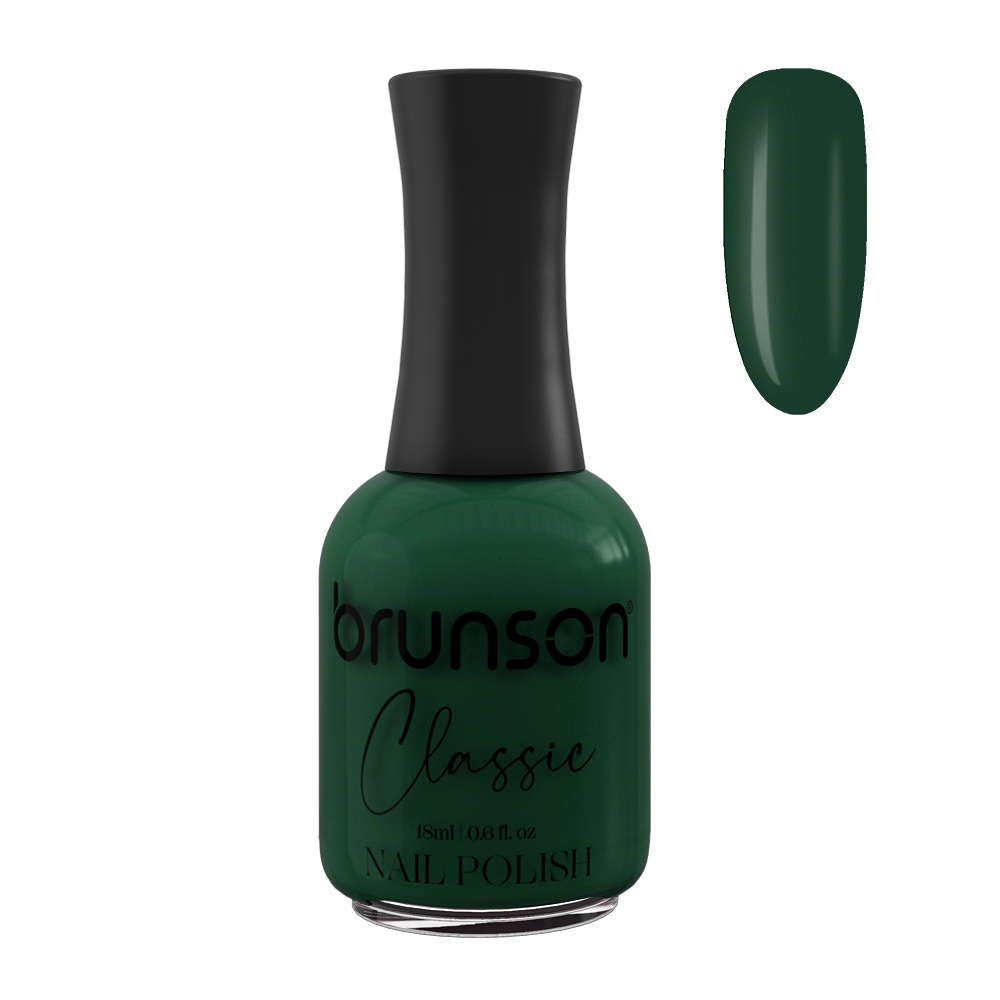 Fast-drying green nail polish