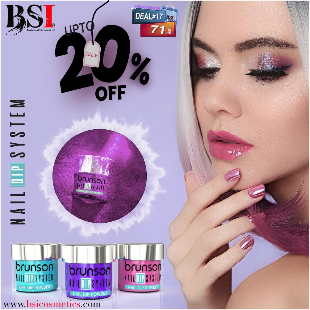 Deal 17: 20% OFF Brunson Nail Dip Powder – Long-Lasting, Vibrant & Easy to Use