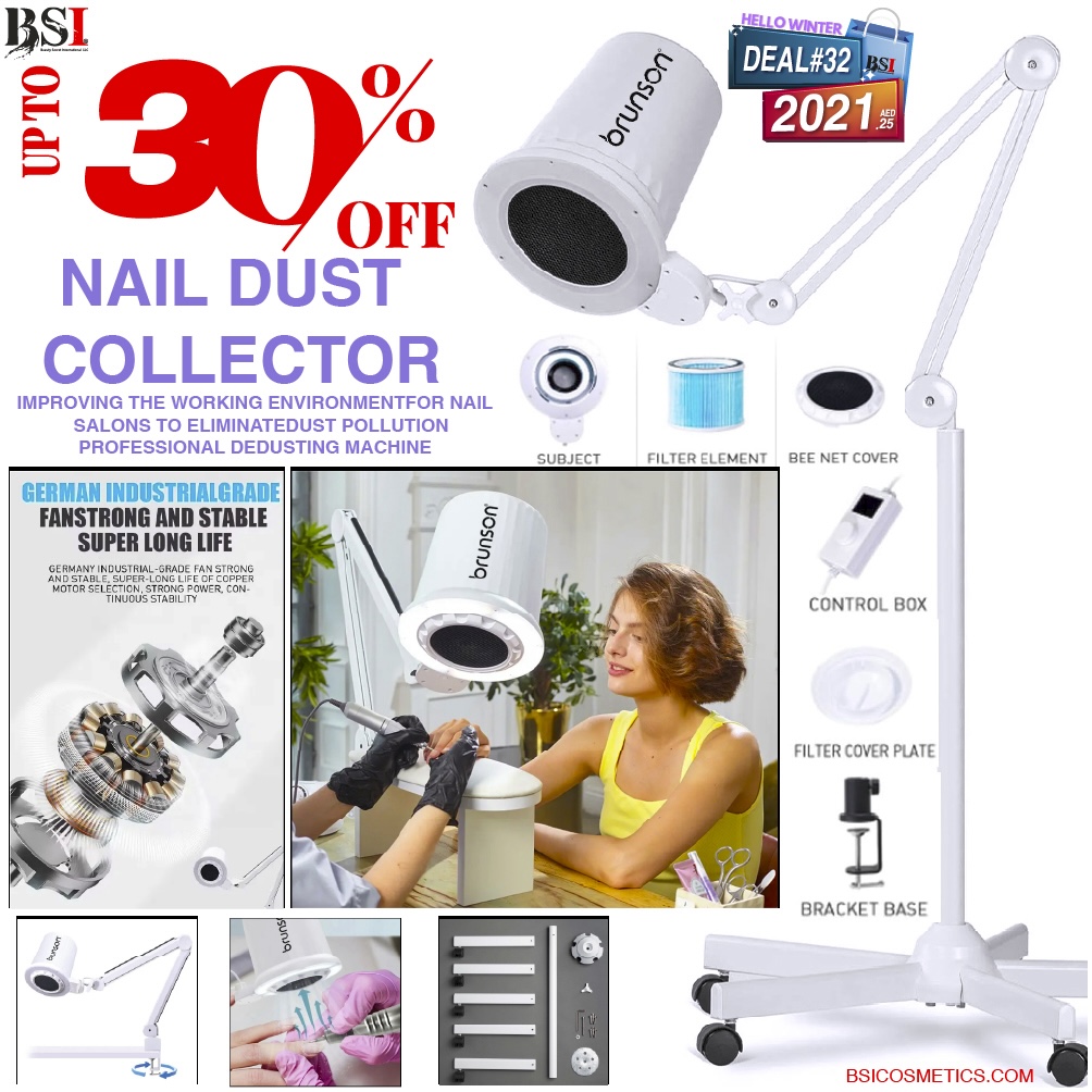 Deal 32: 30% OFF Brunson Nail Dust Collector with Stand – Salon Essential