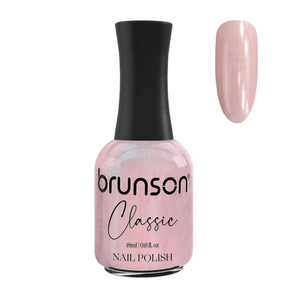 Pink glitter nail polish