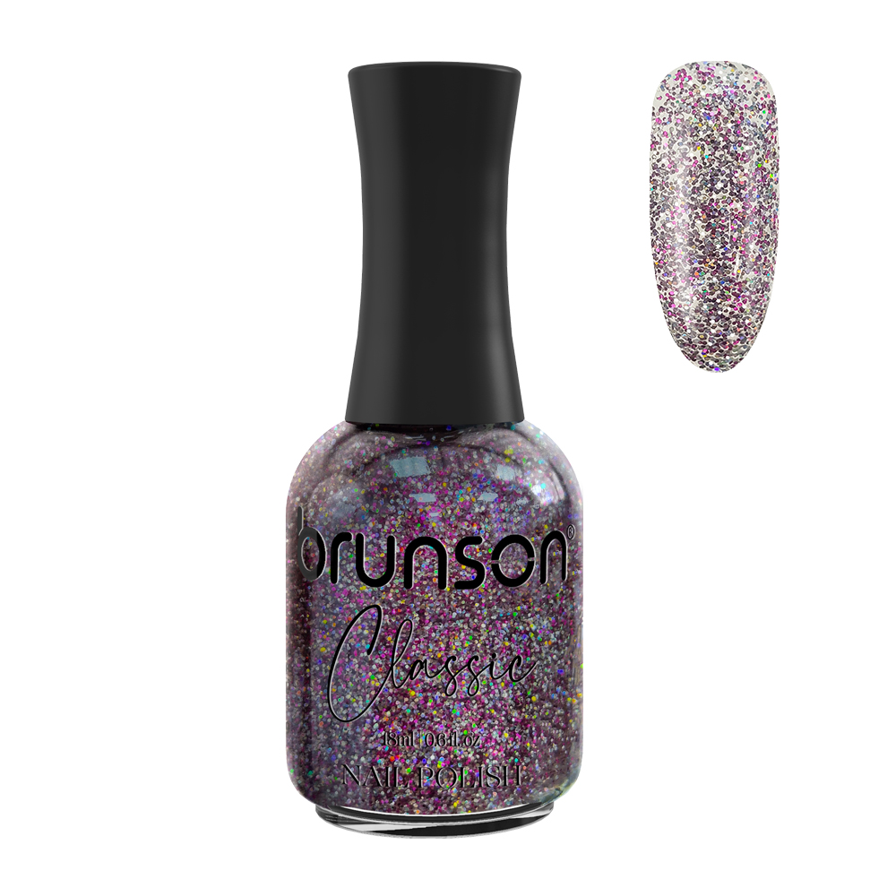 Shimmery nail polish