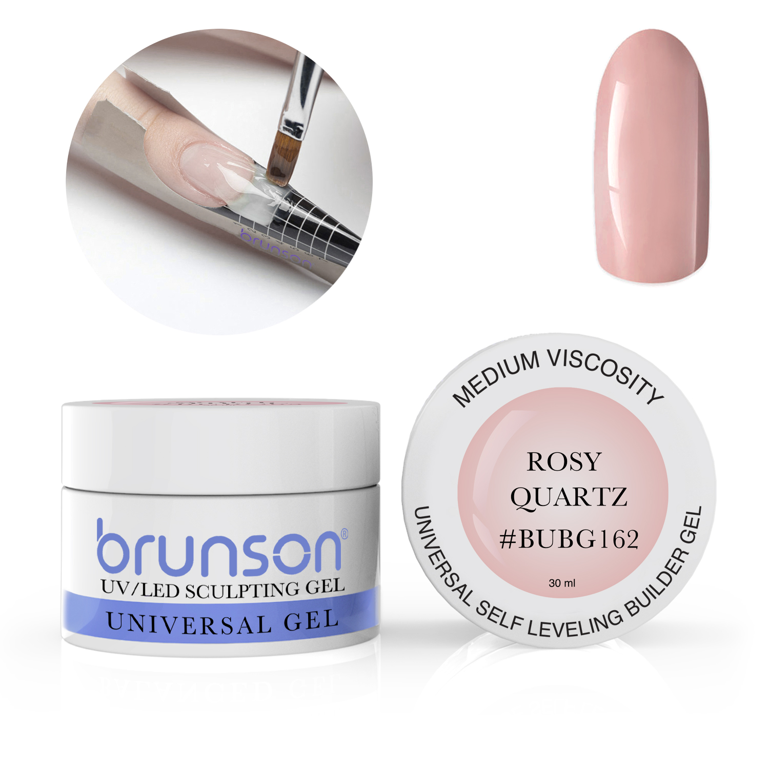 Brunson self leveling gel for nail extension