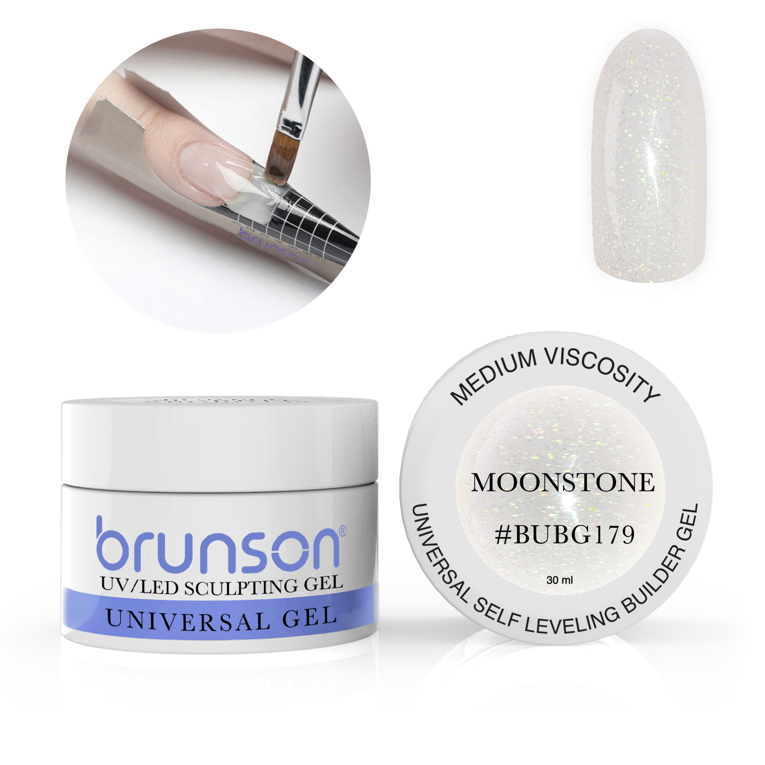 Brunson universal sculpting gel nail extension