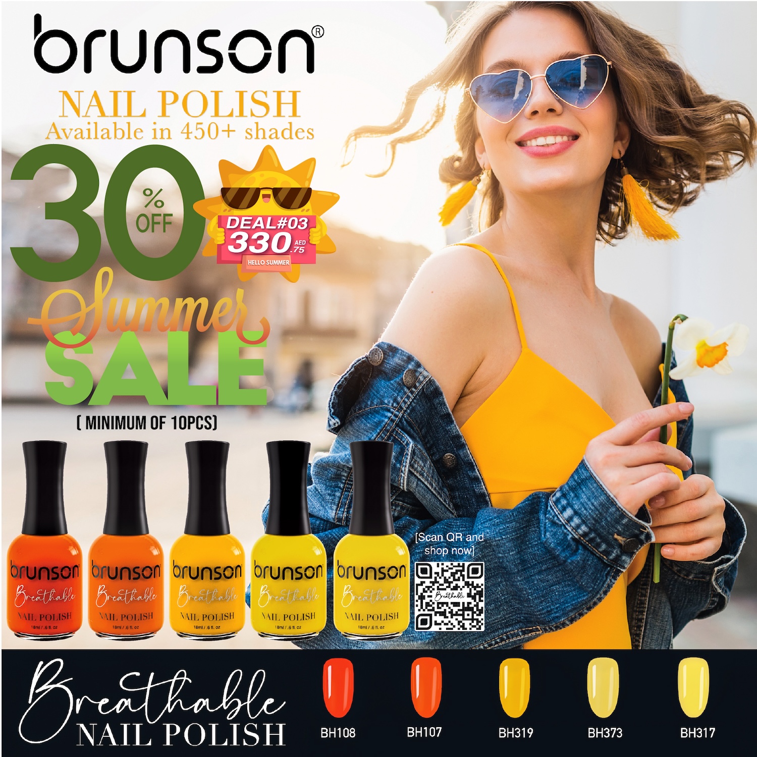 Deal 03: 30% OFF Brunson Breathable Nail Polish – Buy 10+ & Save Big