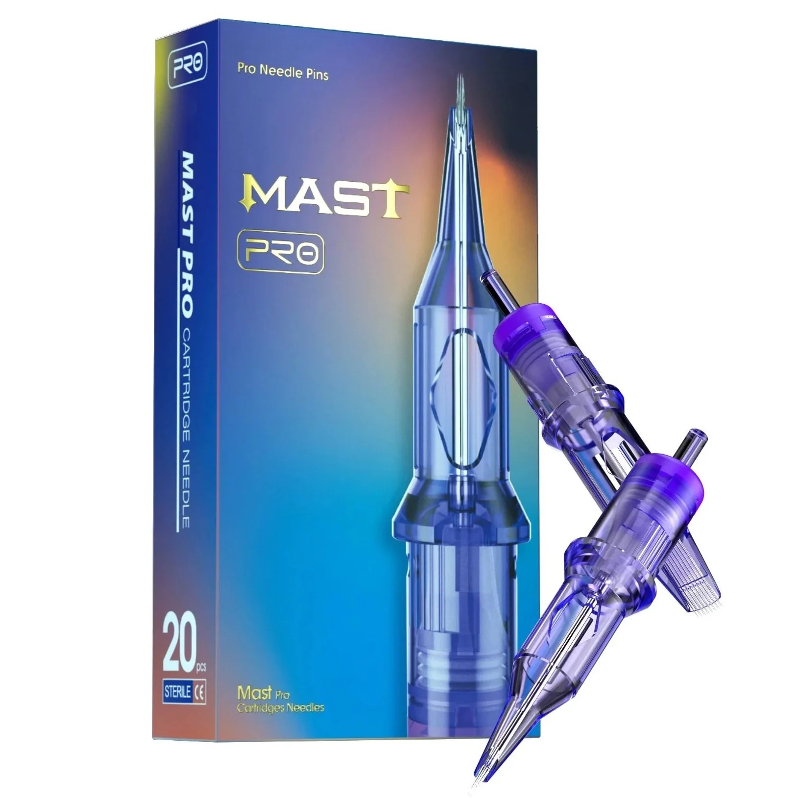 Mast Pro Cartridge Needle Bugpin Round Liner 0.18 mm Diameter, 5mm Taper | Mast-0401RL, 0403RL, 0405RL, 0407RL, 0409RL.